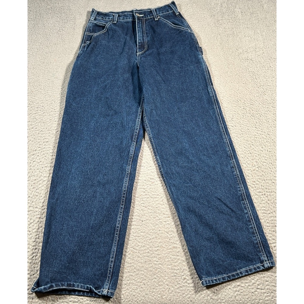 John Galt Carpenter Jeans Men Small (25x27) Blue Denim Dark Wash‎ Baggy Skater